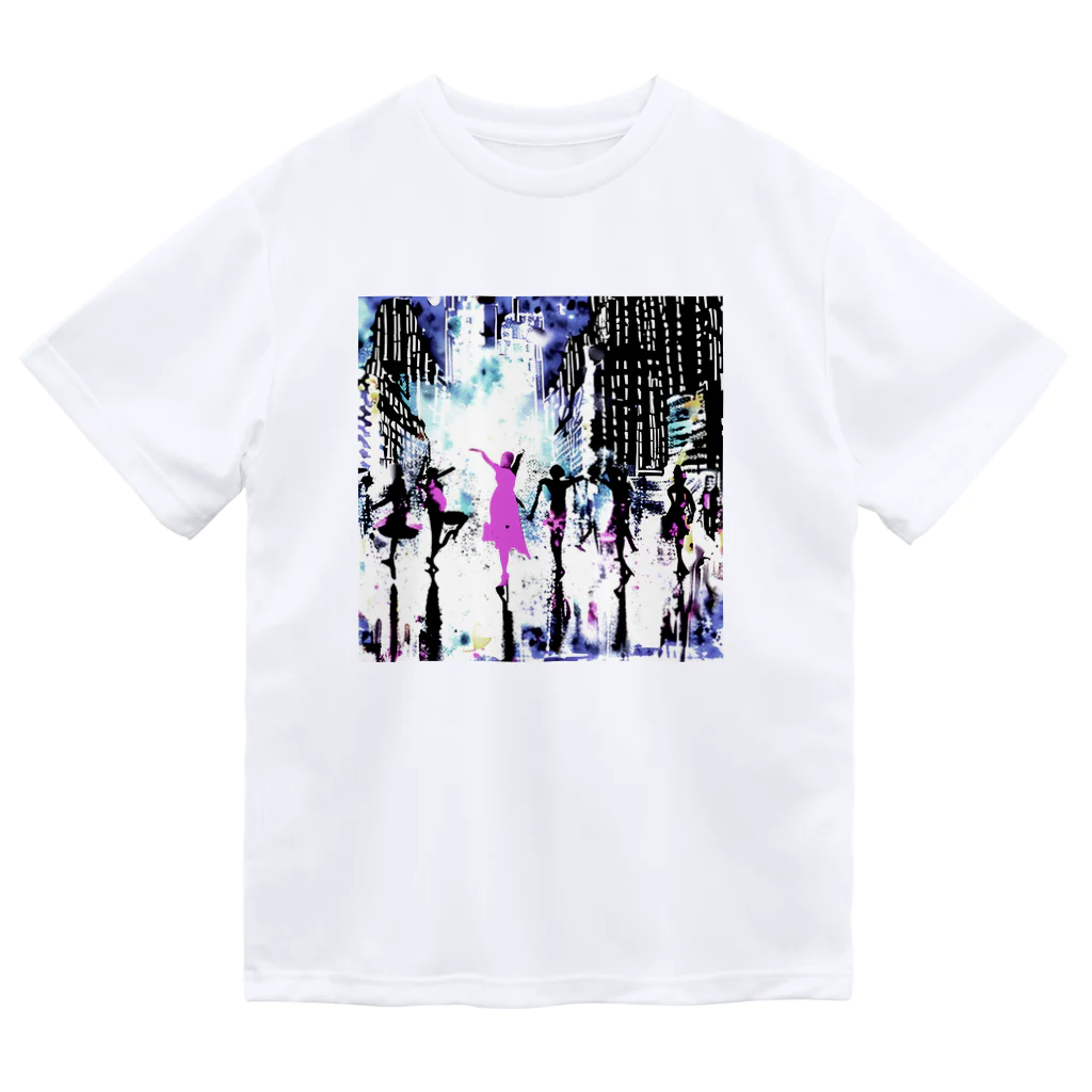 Moichi Designs Shop-2023のnew york dancer Dry T-Shirt