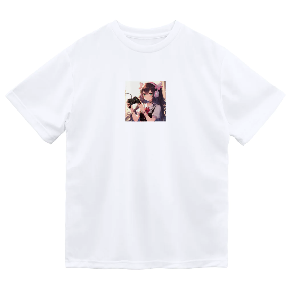 luckyTigerのゲーム女子 ドライTシャツ