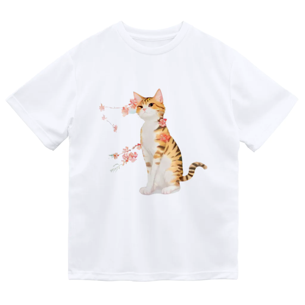 姫とすずり。の花となるねこ Dry T-Shirt