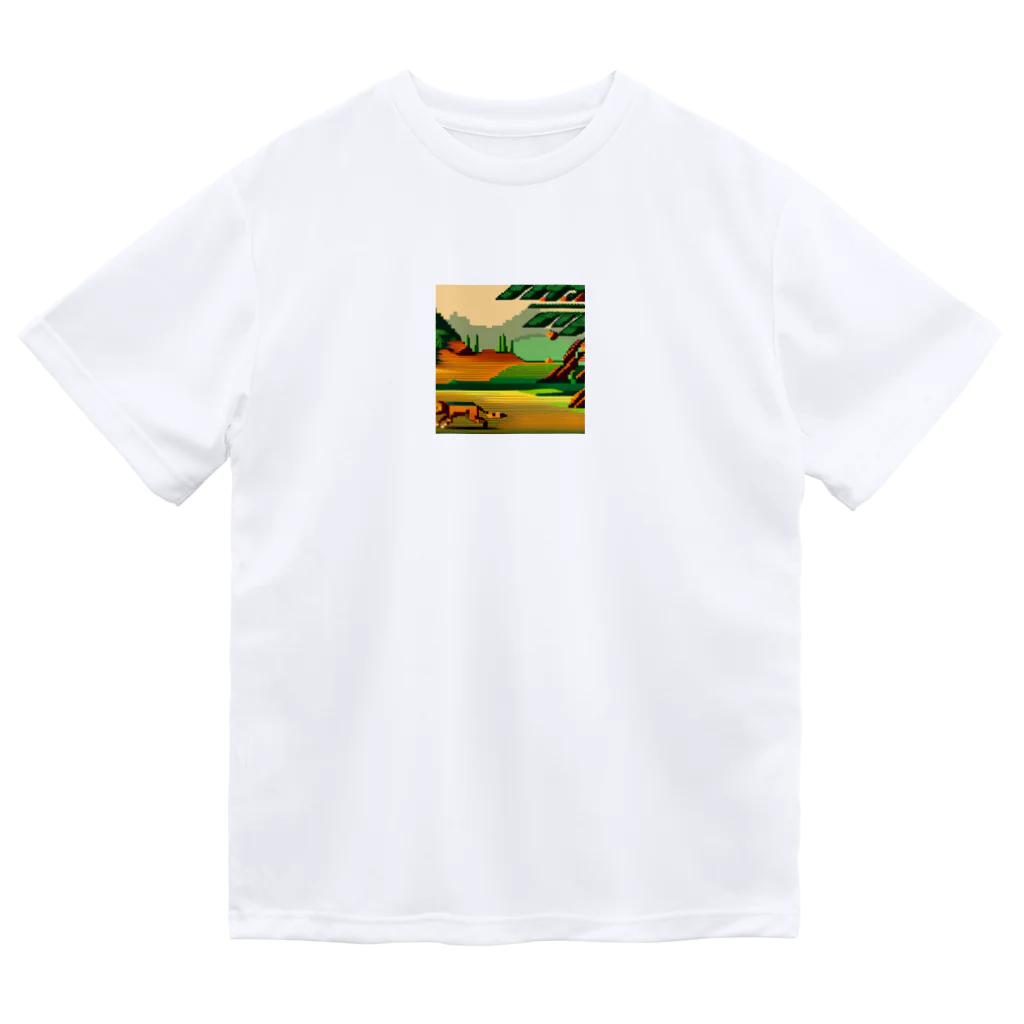 lallypipiのドット柄の世界「野生の王国」グッズ ドライTシャツ