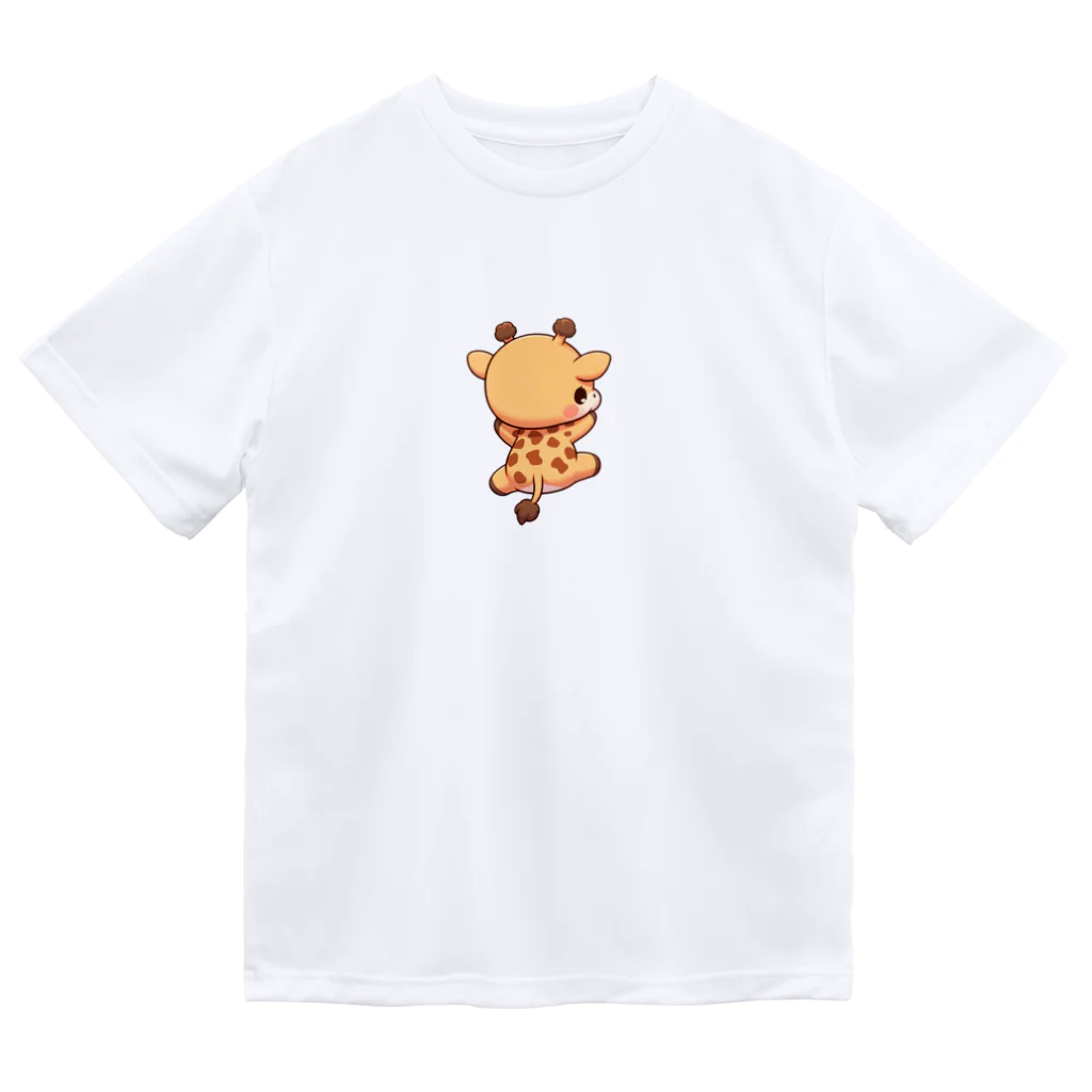 ゆづるの首を使わないキリン ドライTシャツ