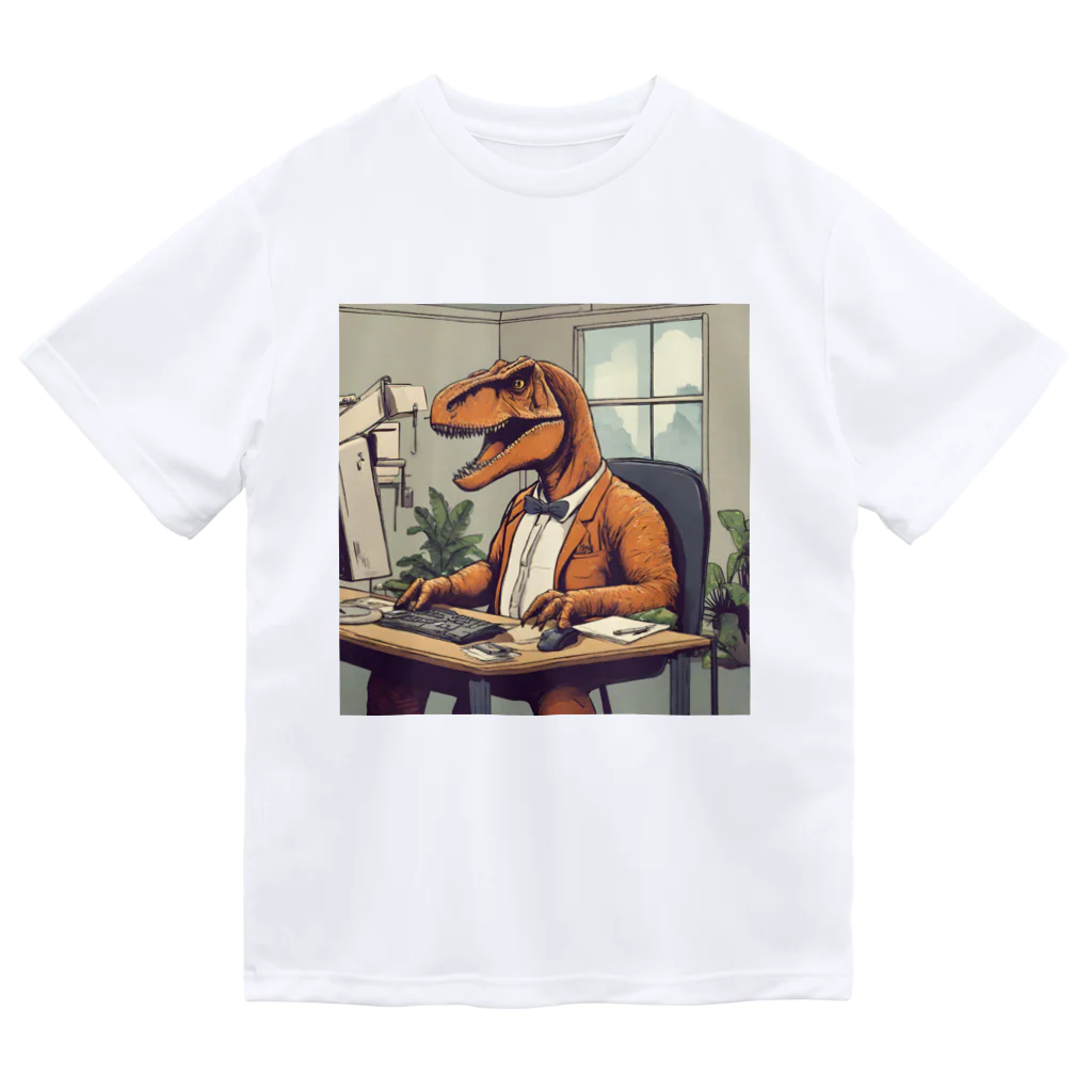 kenshopの働く恐竜 Dry T-Shirt