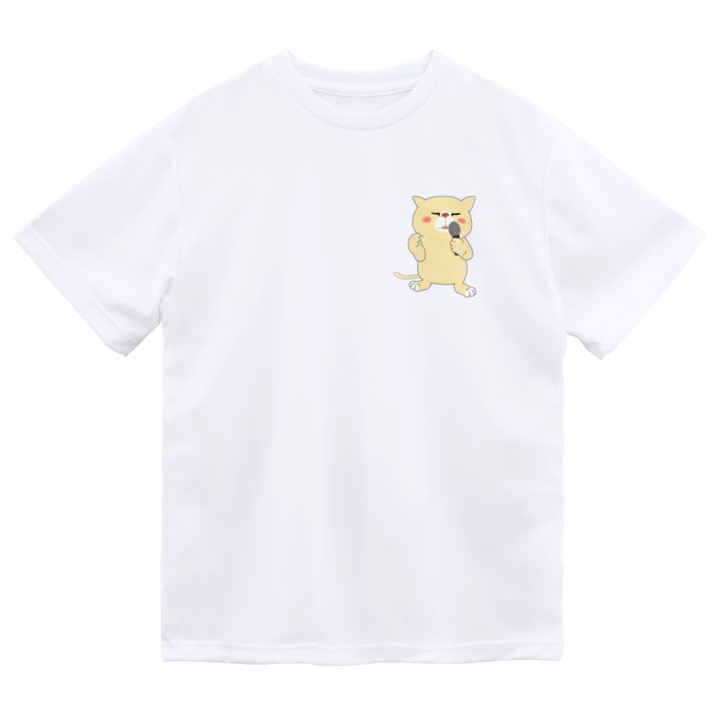 ロジローの歌うネコ(帽子無) Dry T-Shirt