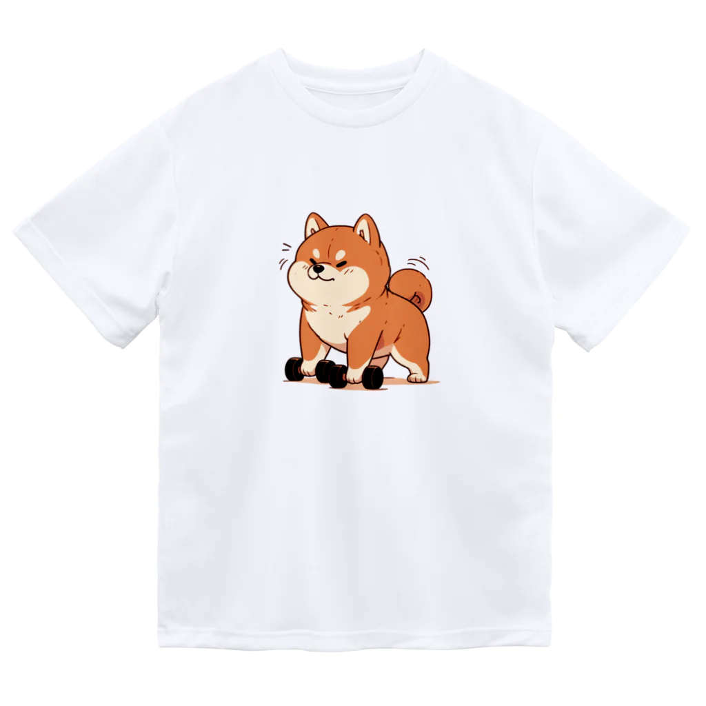 Horo-Horo Storeの筋トレ柴犬くん Dry T-Shirt