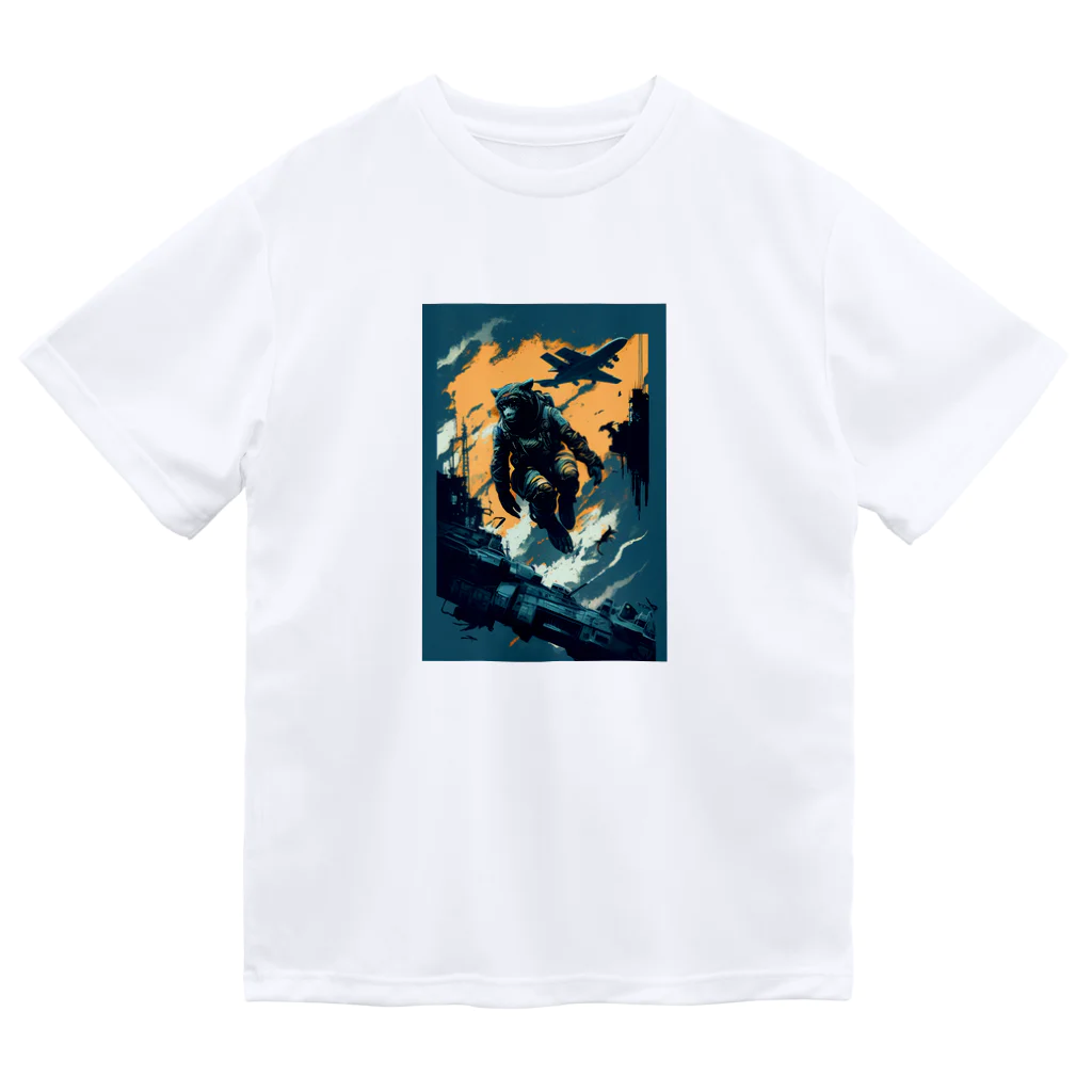 B_store（仮）の宇宙冒険さるかいな ドライTシャツ