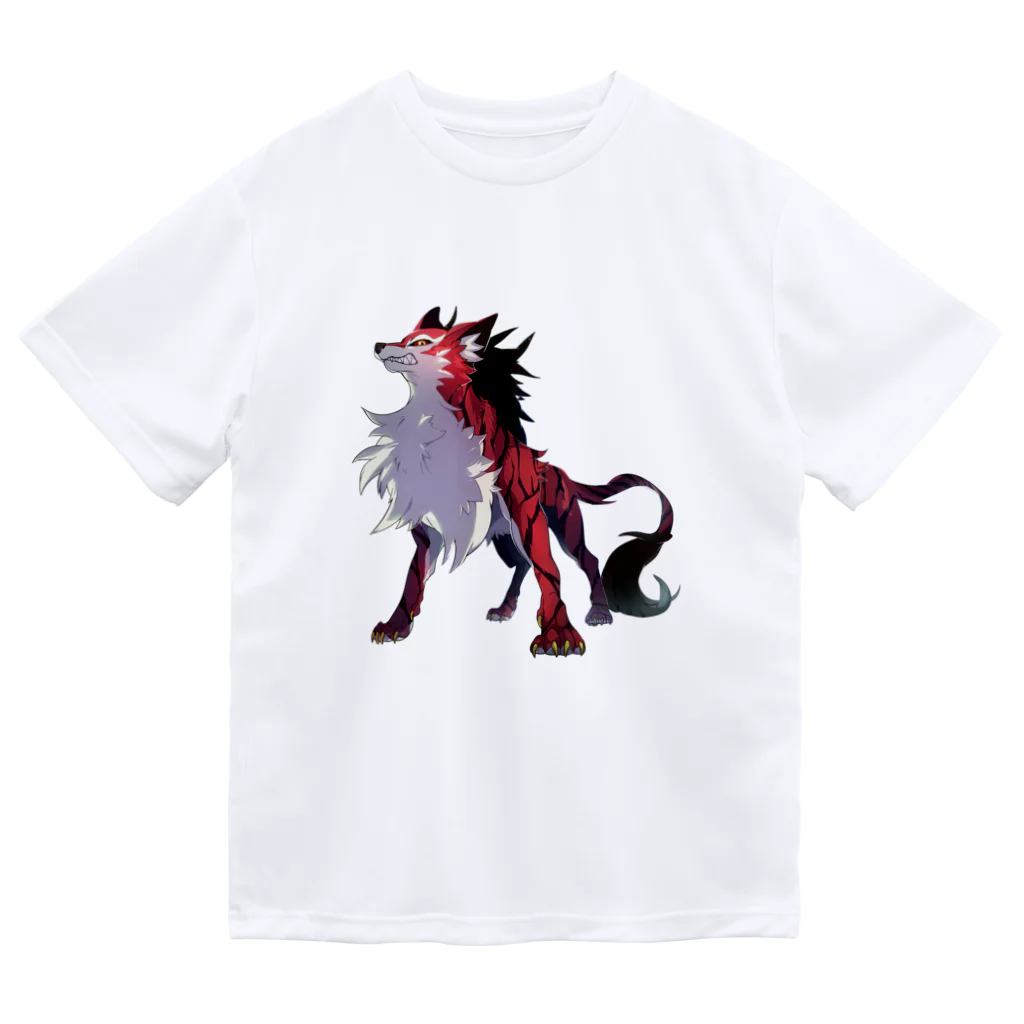 SCL_UMA_Crew_ProjectのデジタルUMA：ジェヴォーダンの獣 Beast of gevaudan Dry T-Shirt