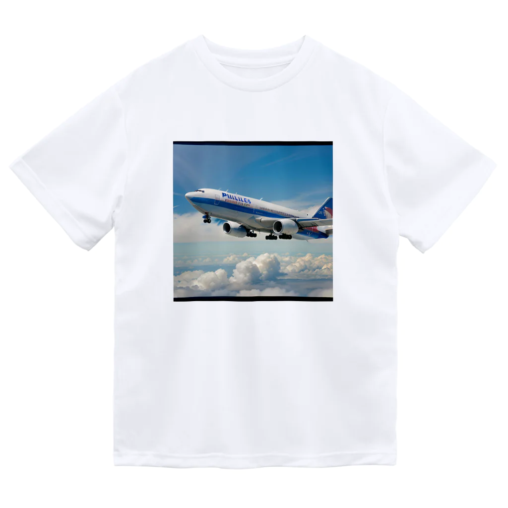 あかいはちのフィリピンの旅客機 Dry T-Shirt