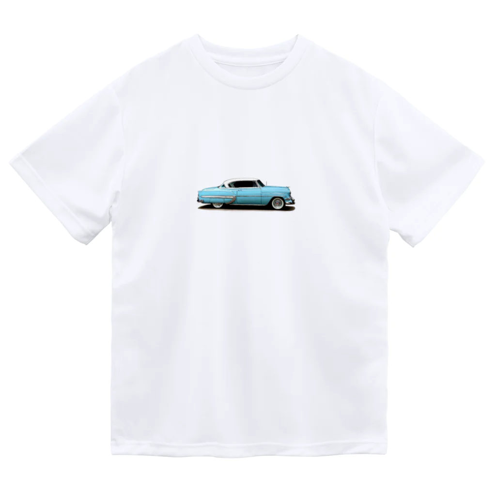 wowwooのChevrolet Bel Air　BLUE ドライTシャツ