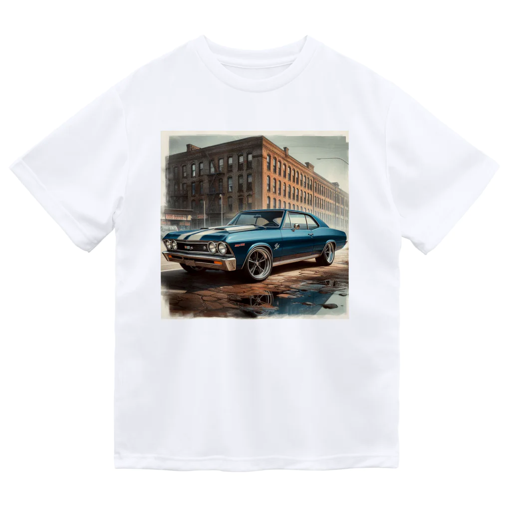 wowwooのChevrolet Chevelle　BLUE ドライTシャツ