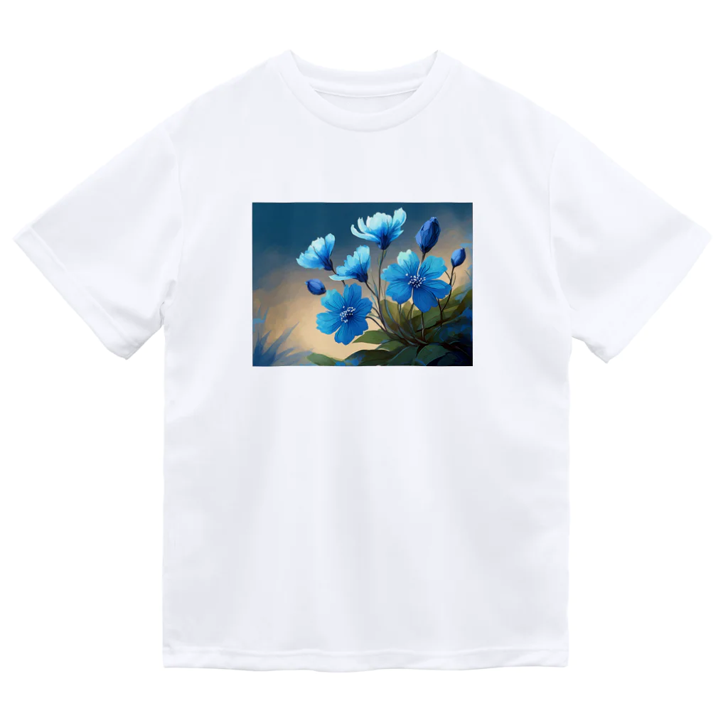 Happy Shopの青い花 ドライTシャツ