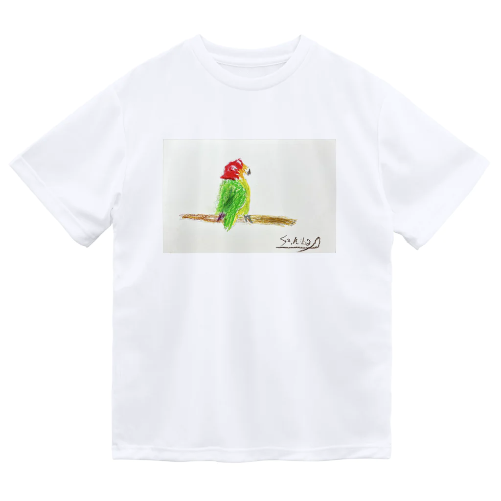 Creator_Dad-crocodileのカラフル　オウム ドライTシャツ