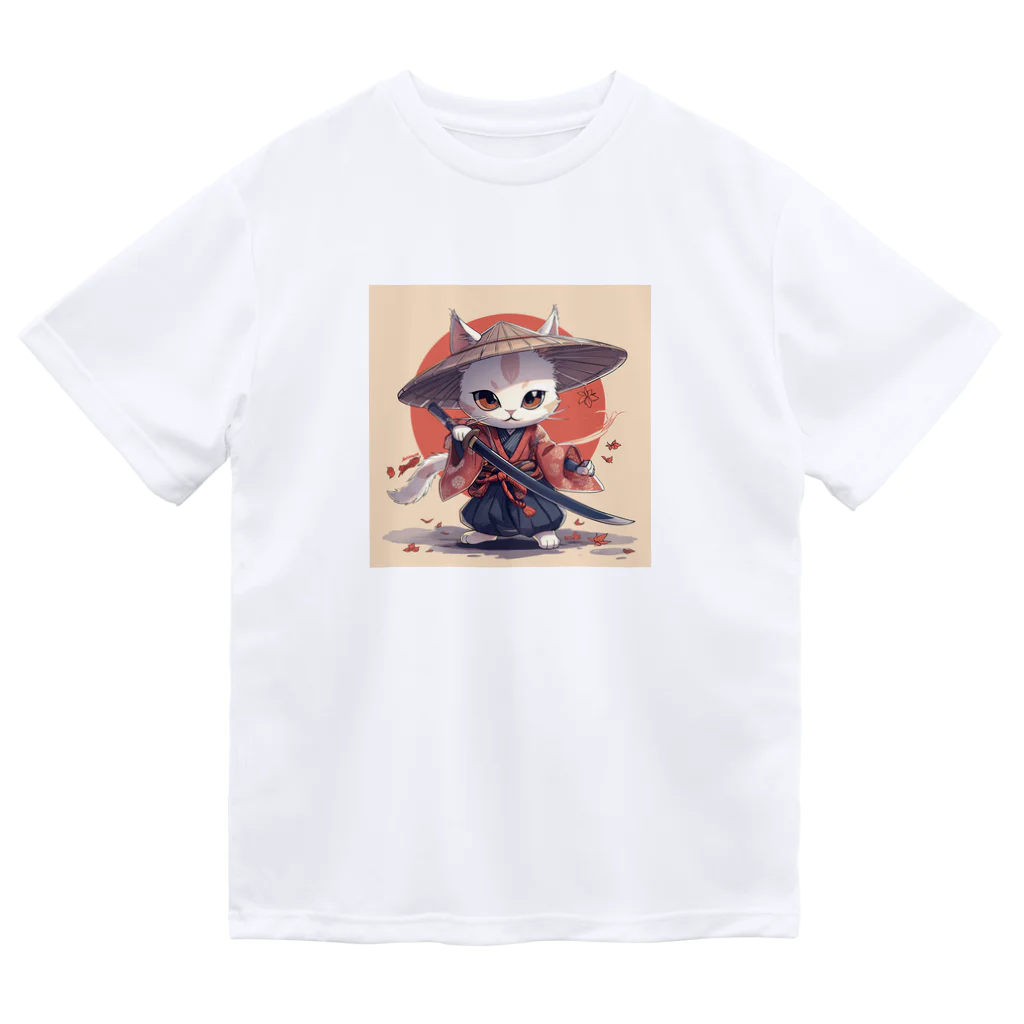 luckycongochanのNeko Samurai Dry T-Shirt