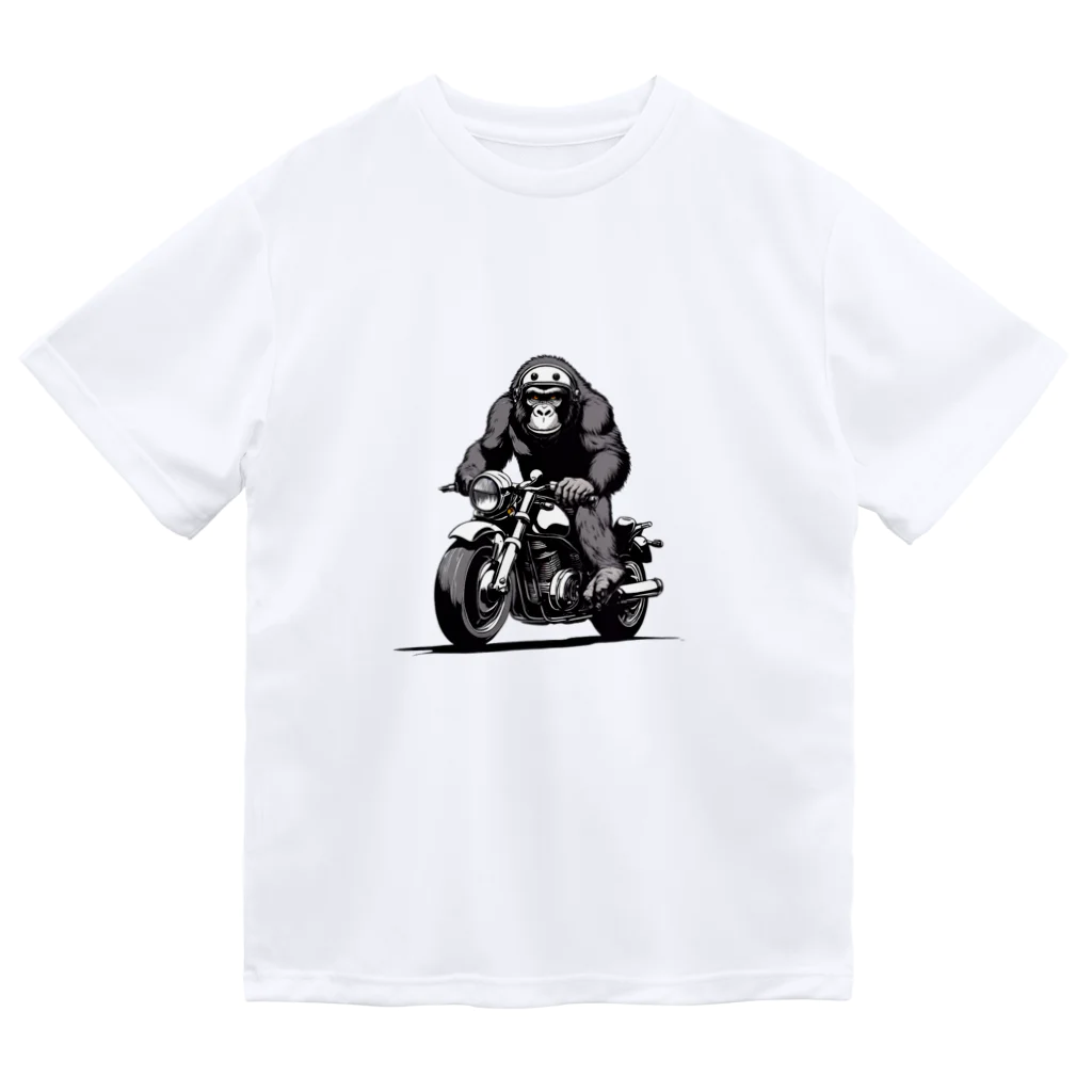 UEKIshopのバイクに乗ったゴリラ Dry T-Shirt