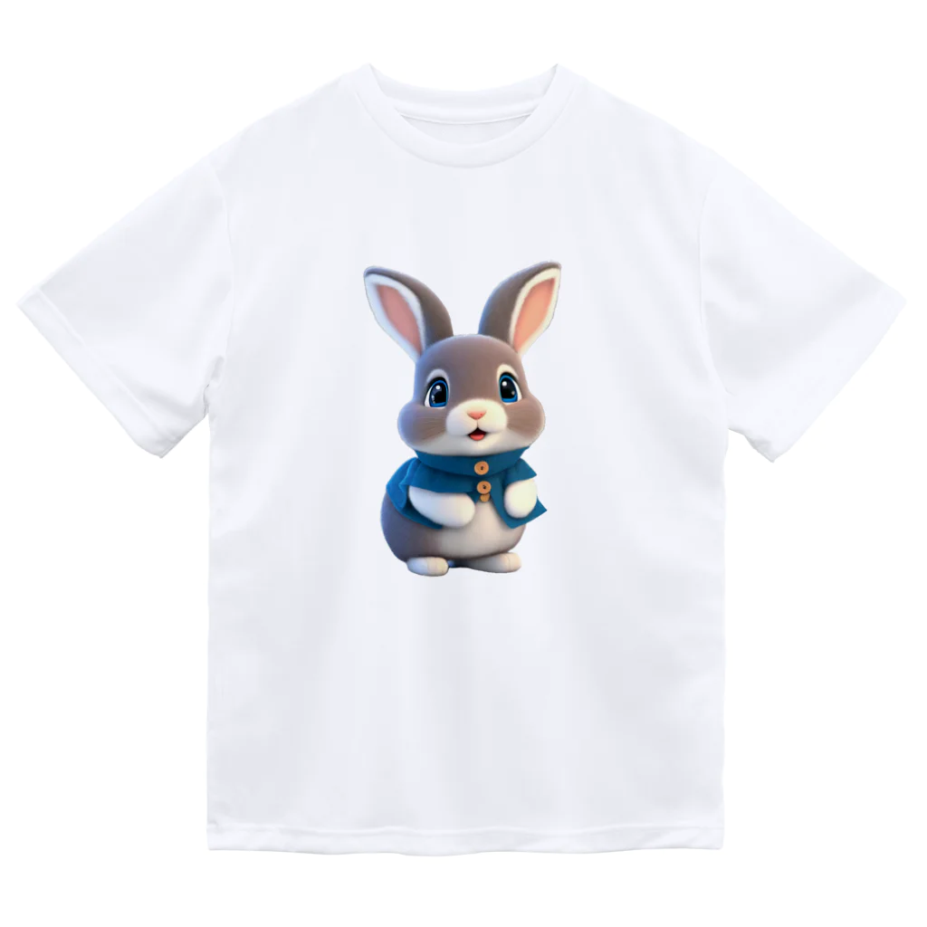 ぱんだまんの３Dウサギ ドライTシャツ