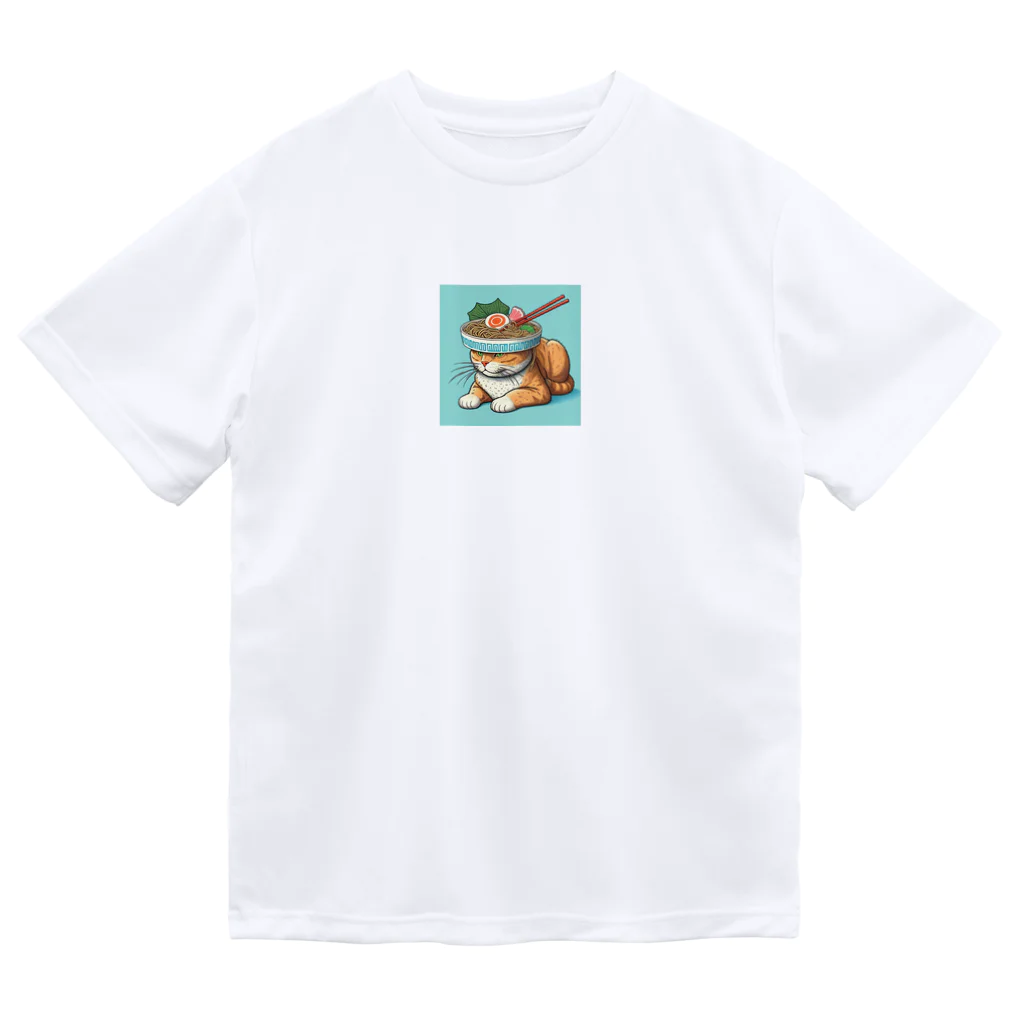 ベルギービールバー麦酒本舗公式グッズのラーメン猫 Dry T-Shirt