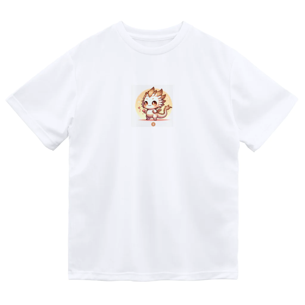 可愛らしいドラゴンのイラストグッズ店の【かわいいドラゴンのマスコットキャラクター】 Dry T-Shirt