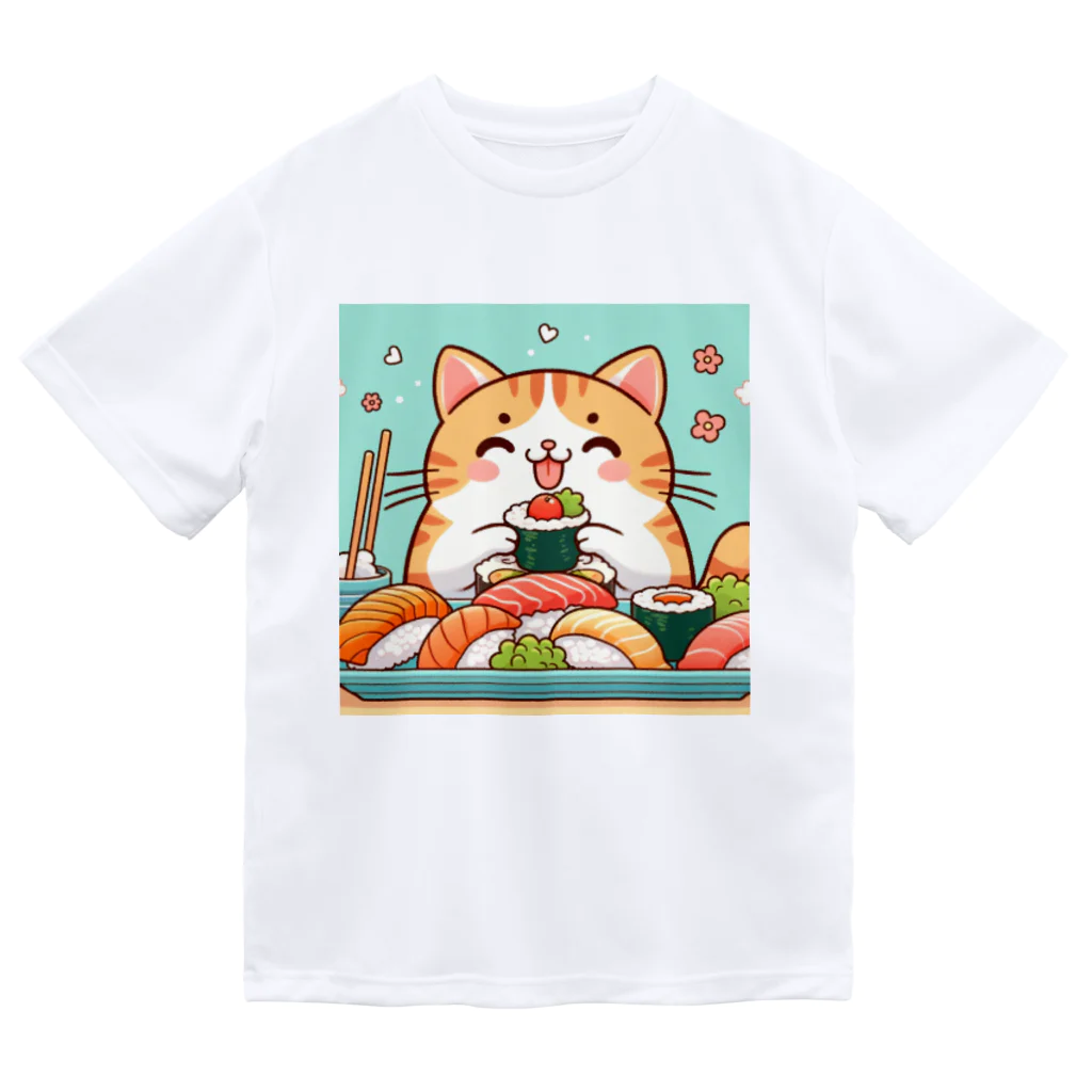 zuuu-の☆す☆し☆ね☆こ☆ ドライTシャツ