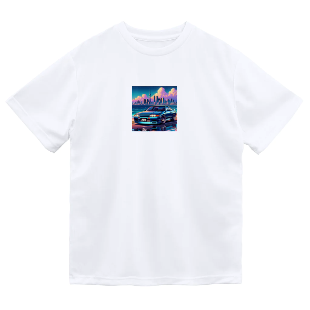 nuuartの湾岸線を走るスポーツカー ドライTシャツ