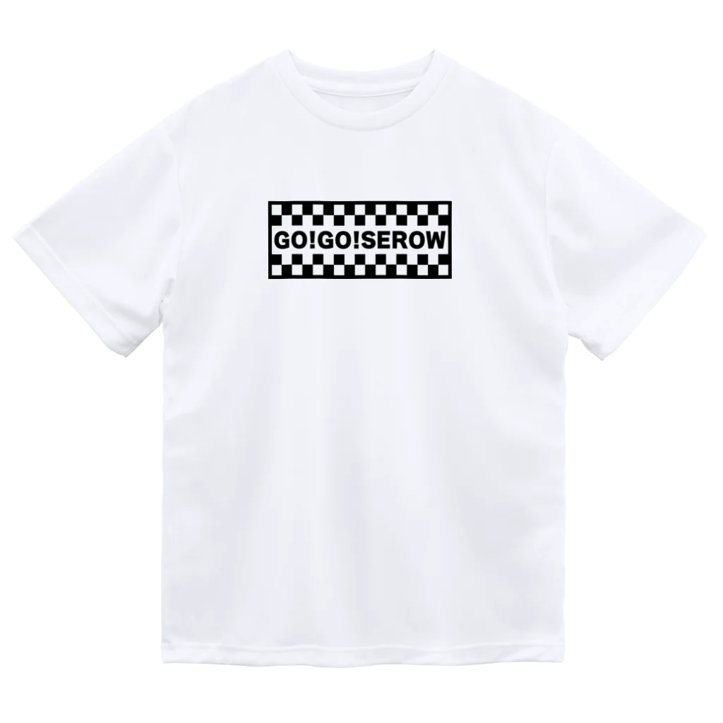 QUQU_WORKSのGO!GO!SEROW ゴーゴーセロー ヤマハ ブラック ドライTシャツ