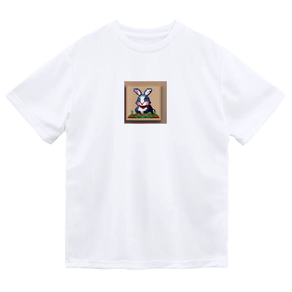 pasta69の肖像画のうさぎ ドライTシャツ