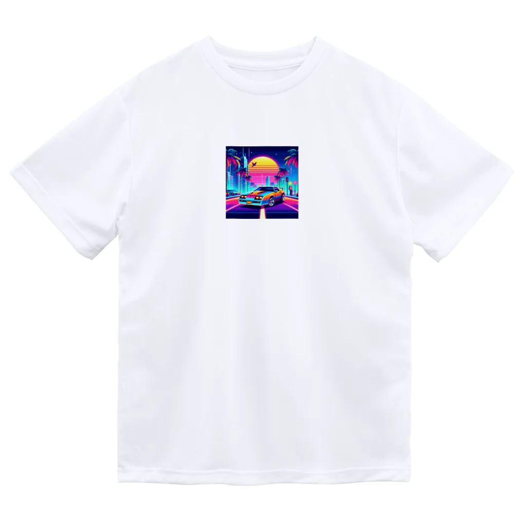 お茶目なドット絵のドッド絵車 Dry T-Shirt