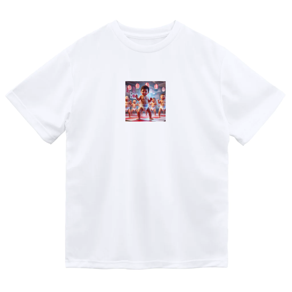 taka-kamikazeのダンシング赤ちゃん Dry T-Shirt