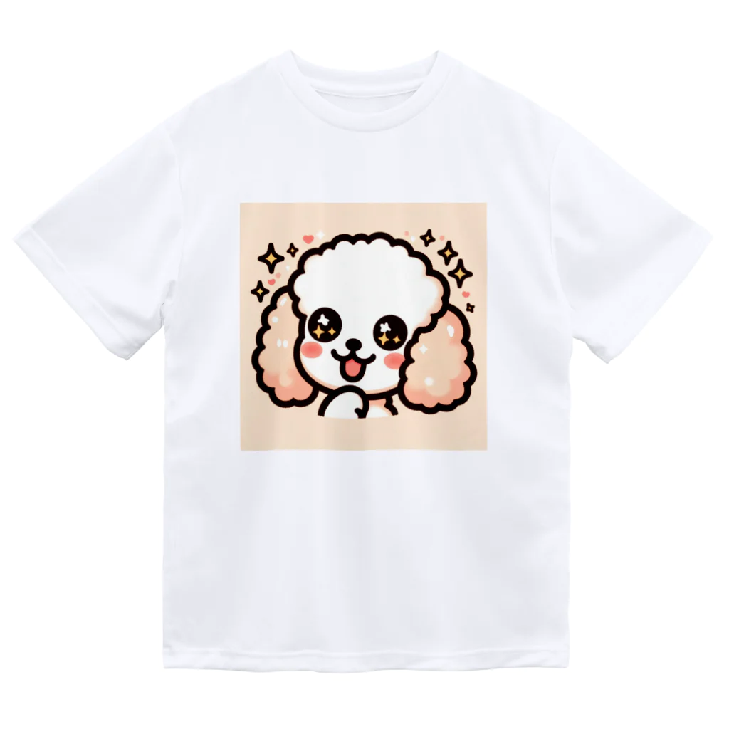 RyuReoの【ステッカー】ふわもこワンコ - わぉver ドライTシャツ