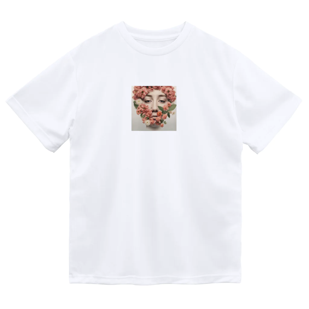 peach treeの鼻には花を ドライTシャツ