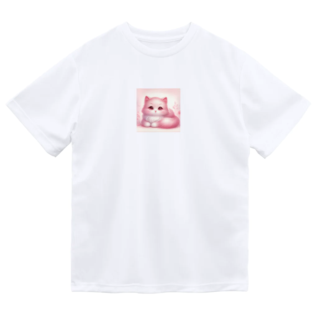 猫!にゃんこ！のPINK! ドライTシャツ