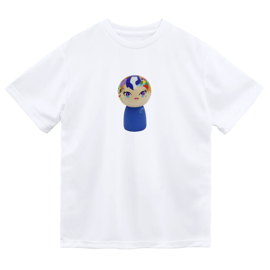 こけしガールズのこけしガールズ　あおいちゃん ドライTシャツ