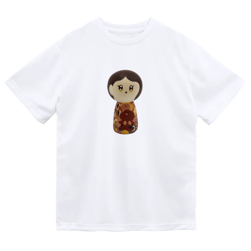 こけしガールズのこけしガールズ　セピアちゃん Dry T-Shirt