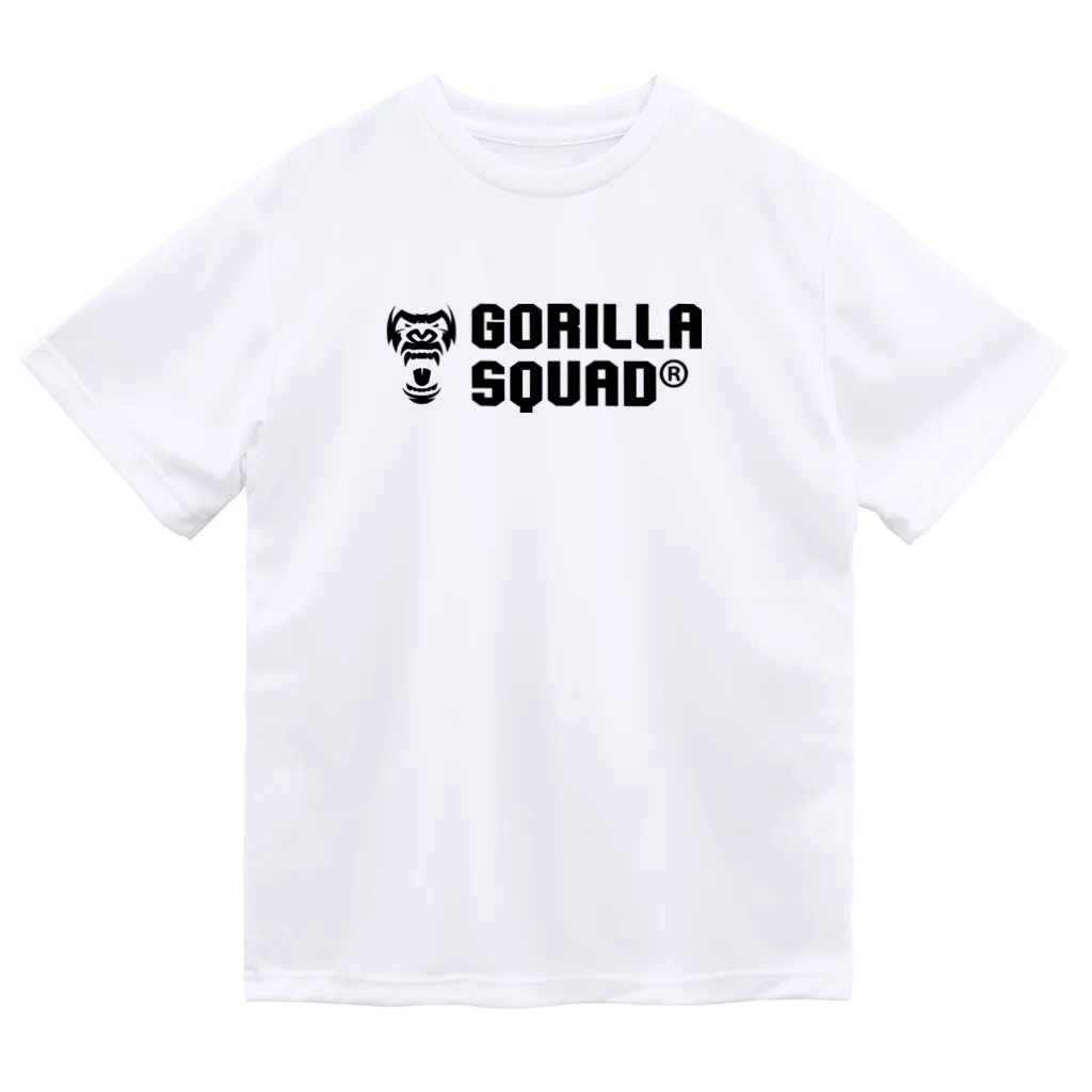 GORILLA SQUAD 公式ノベルティショップのGORILLA SQUAD ロゴ黒 ドライTシャツ