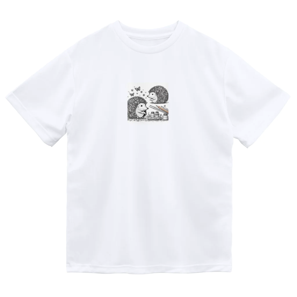 花鳥風月の対面ハリネズミ Dry T-Shirt