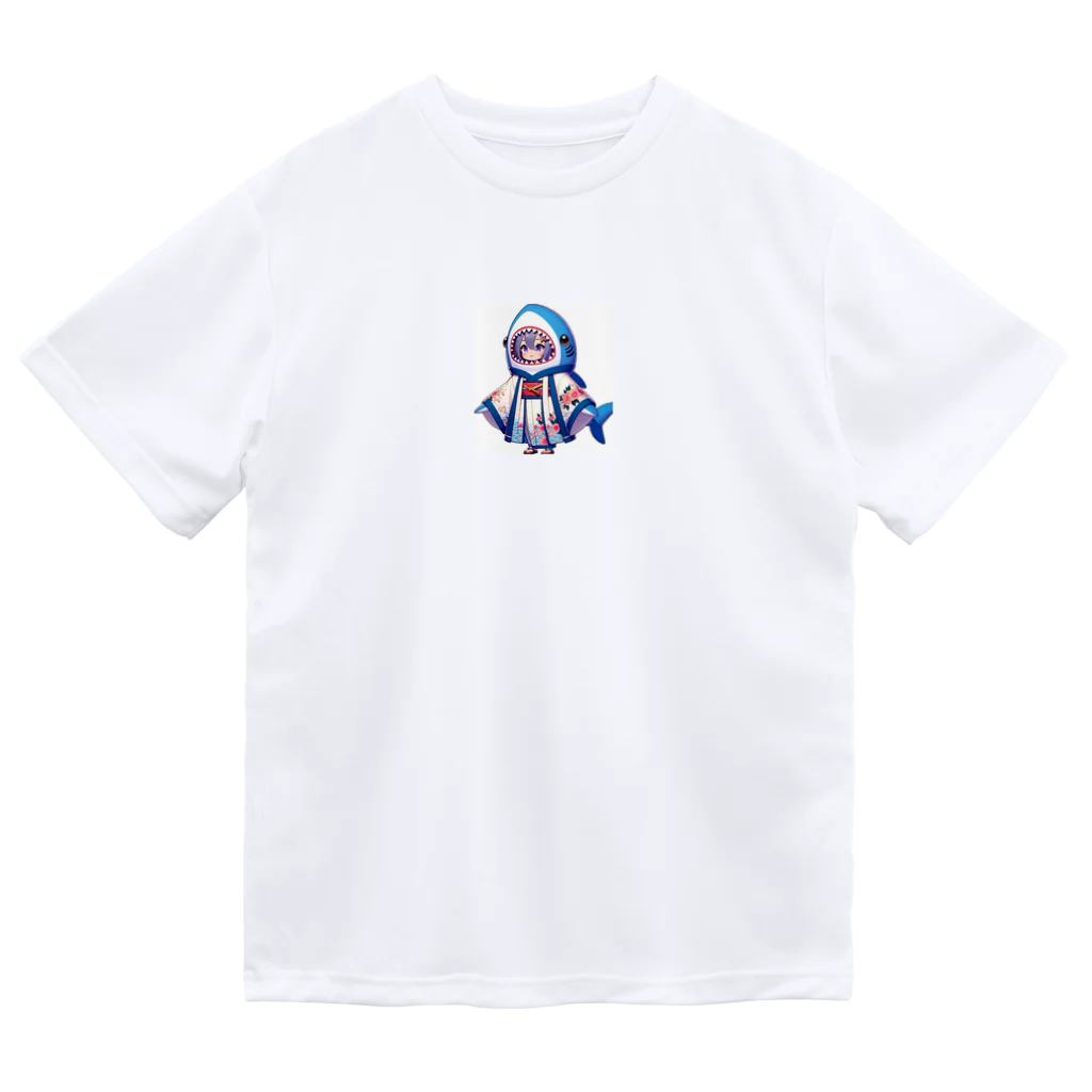 WING_0101の和風サメちゃんグッズ ドライTシャツ