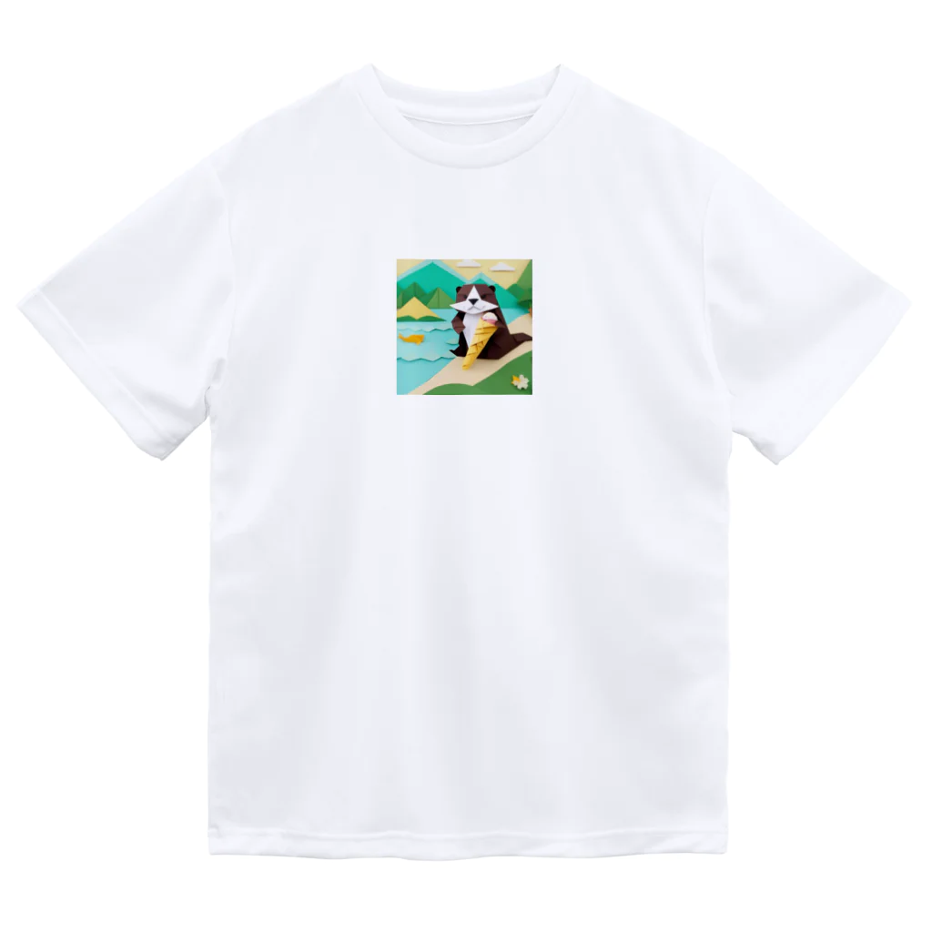 yumiceのice meets オリガミカワウソ Dry T-Shirt