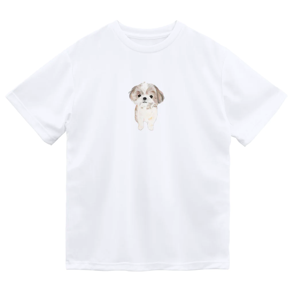 hanapecha_wannyanのシーズーちゃんおすましポーズ ドライTシャツ