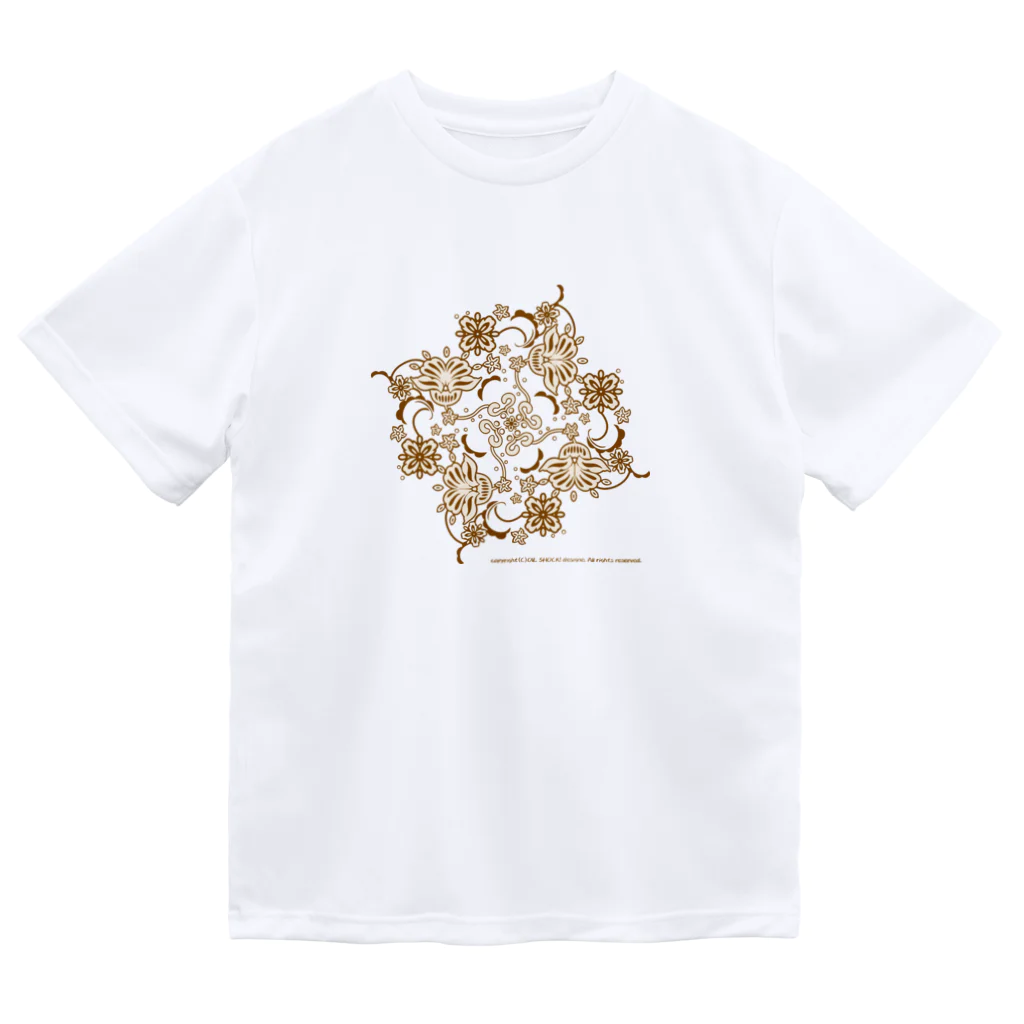 ファンシーTシャツ屋のゴールドフラワー Dry T-Shirt