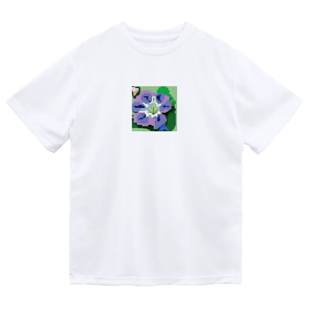 noaru633のドット絵のヒルガオ ドライTシャツ