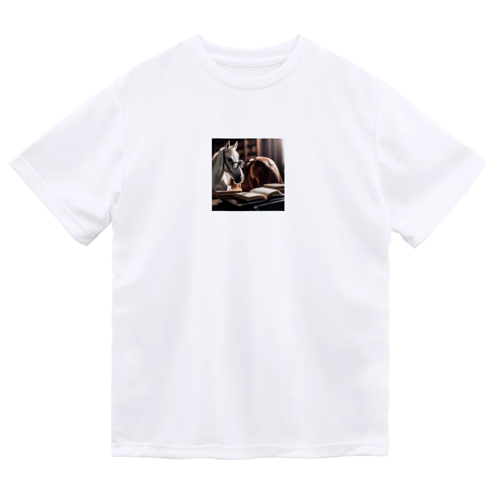 UDRUMSの読書家の馬 Dry T-Shirt