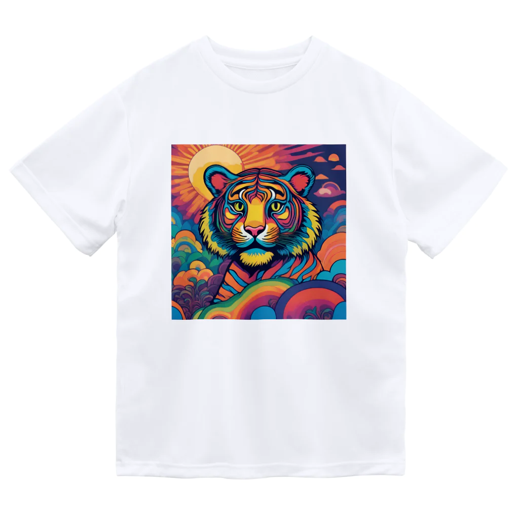 colorful-Nのカラフルなトラ ドライTシャツ