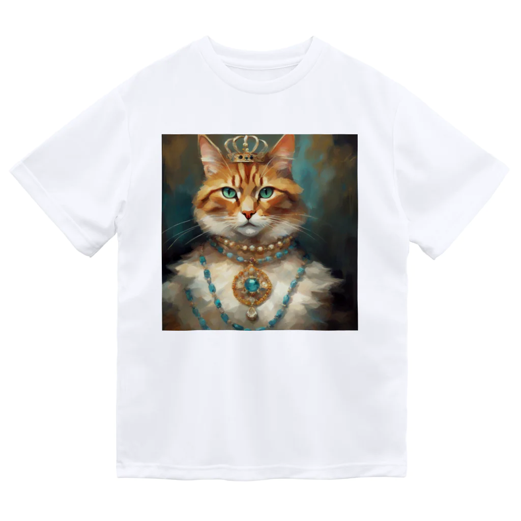 esmeralda64のパライバトルマリンの瞳の猫 ドライTシャツ