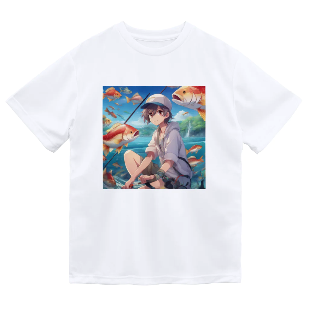 chillfishingの釣りガール爆釣！ ドライTシャツ