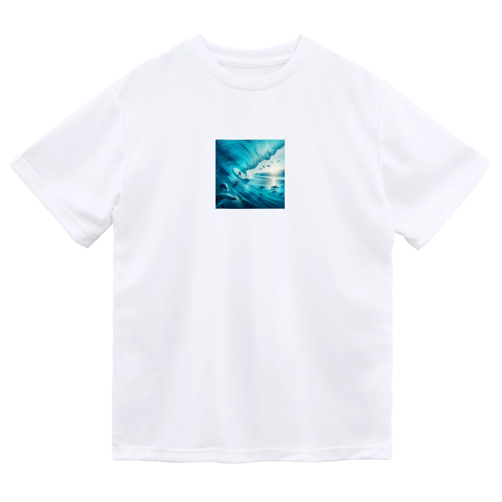 Lovers-chapelのサーファーと海 ドライTシャツ