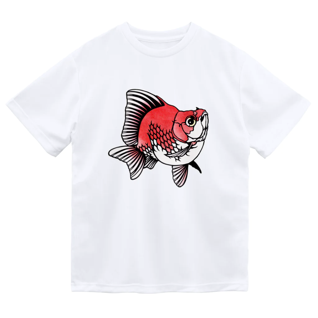 金魚切り絵 雅人-masato-の琉金 ドライTシャツ