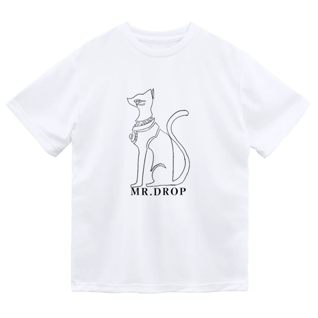 🐈‍⬛ MR.DROP🐈‍⬛ の古代エジプト猫の神様　バステト神 Dry T-Shirt