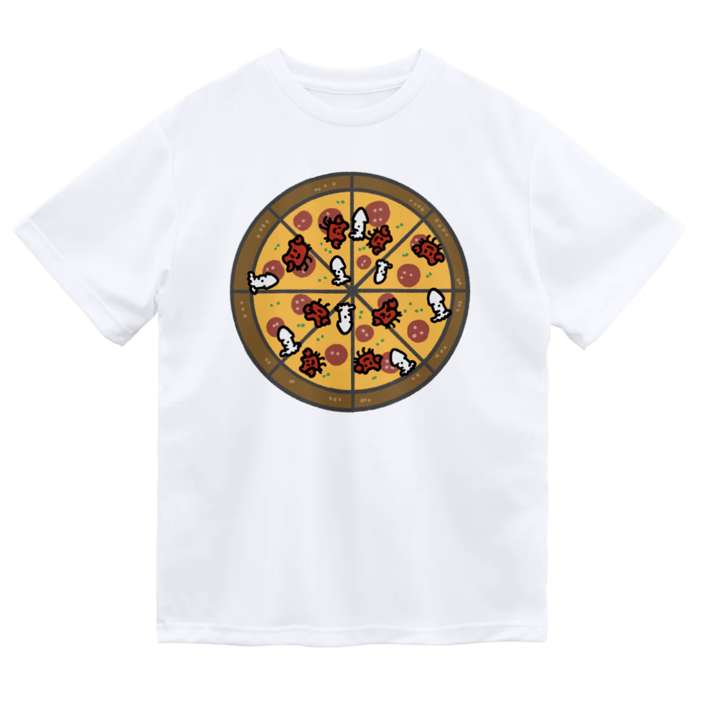 ほらをた娘🦈ྀི🎈のほらをた娘 くぁに＆いくぁ PIZZA ドライTシャツ