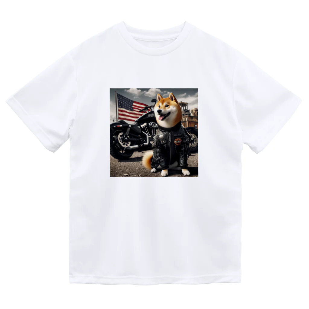 ANTARESのアメリカンライダー柴犬 Dry T-Shirt