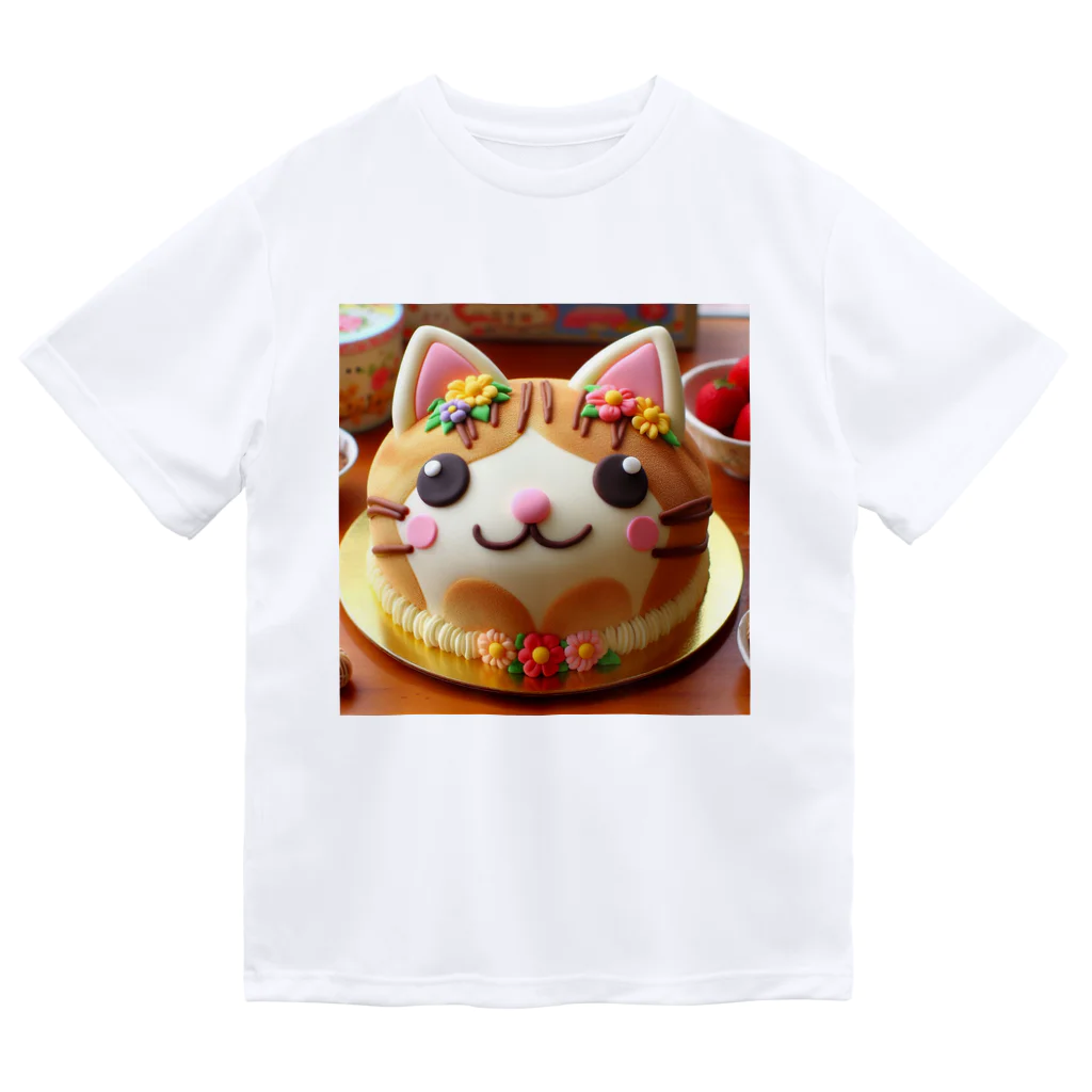 neko_shopのねこケーキ２ ドライTシャツ