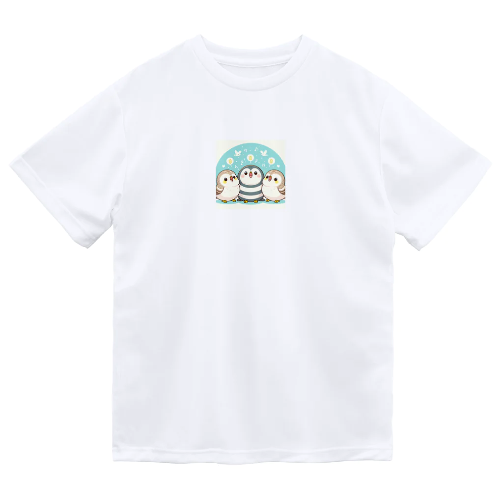 音楽ルー106のシマエナガ ドライTシャツ