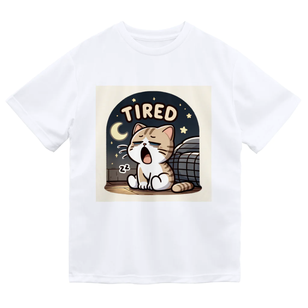 mimikkyu322のTired cat7 Dry T-Shirt